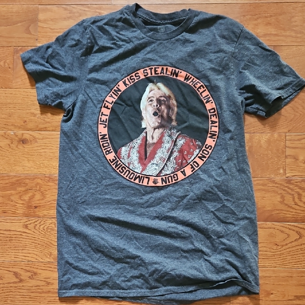 WWF Classic Ric Flair Grey Tshirt